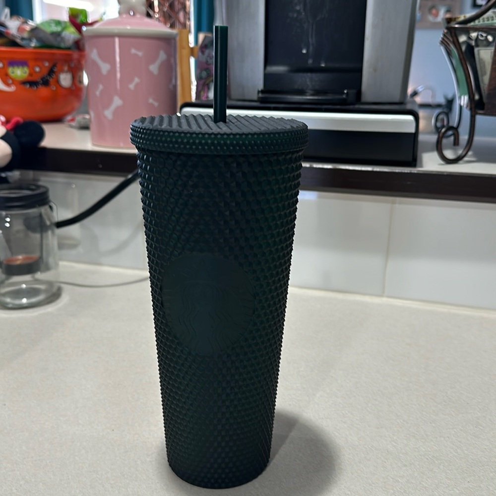 Emerald green lightly Starbucks tumbler